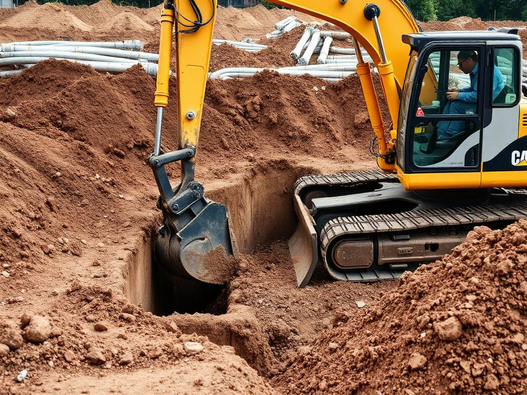 Travaux d'excavation